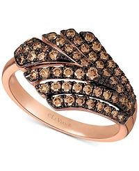 Le Vian Chocolate Diamond Statement Ring (5/8 ct. t.w.) in 14k Rose Gold