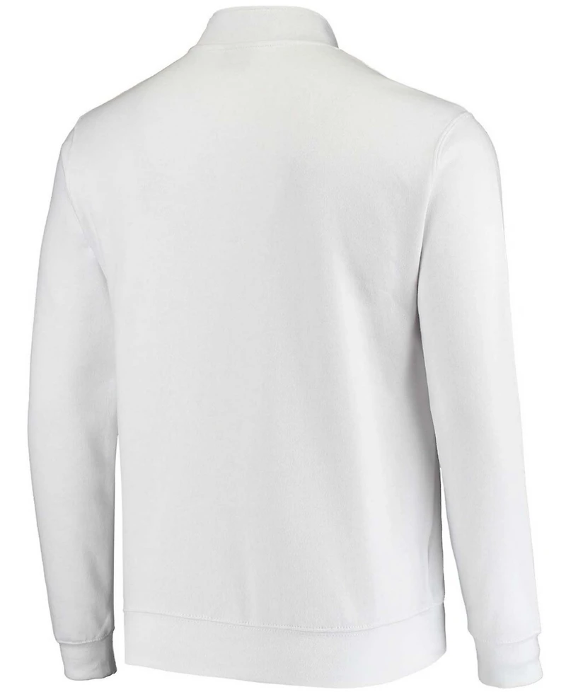 Men's White Kansas Jayhawks Tortugas Logo Quarter-Zip Jacket