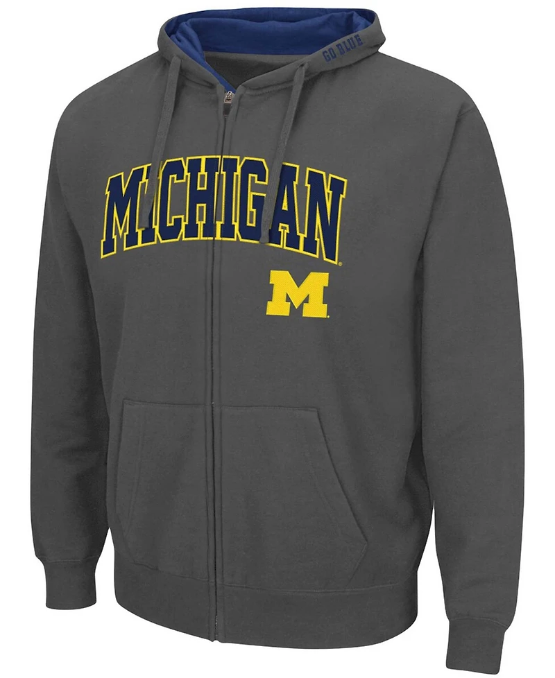 Colosseum Men's Michigan Wolverines Arch Logo 3.0 Full-Zip Hoodie