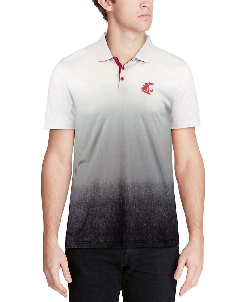 Men's Gray Washington State Cougars Magic Team Logo Polo Shirt