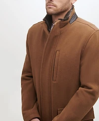Cole Haan Men's Wool Plush Car Coat