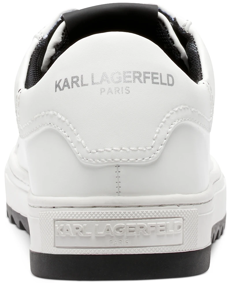Karl Lagerfeld Men's Smooth Leather Tennis Sneaker