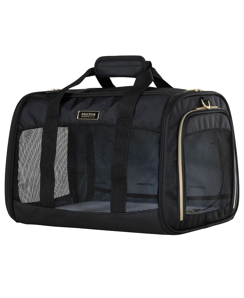 Soft Sided Multi-Entry Collapsible Travel Pet Carrier Duffel With Removable Lining