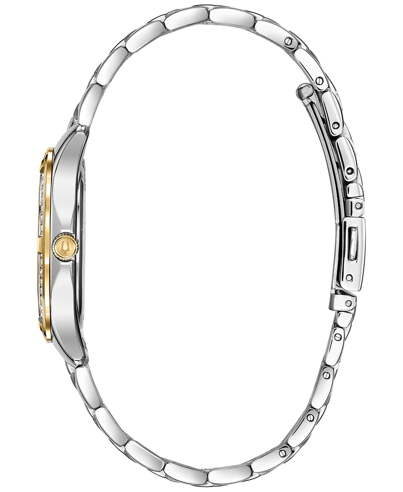 Bulova Women's Embellished Two-Tone Stainless Steel Bracelet Watch 32mm
