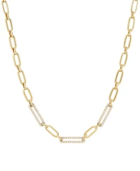 Diamond Pave Link 16" Statement Necklace (1/2 ct. t.w.) in 14k Gold