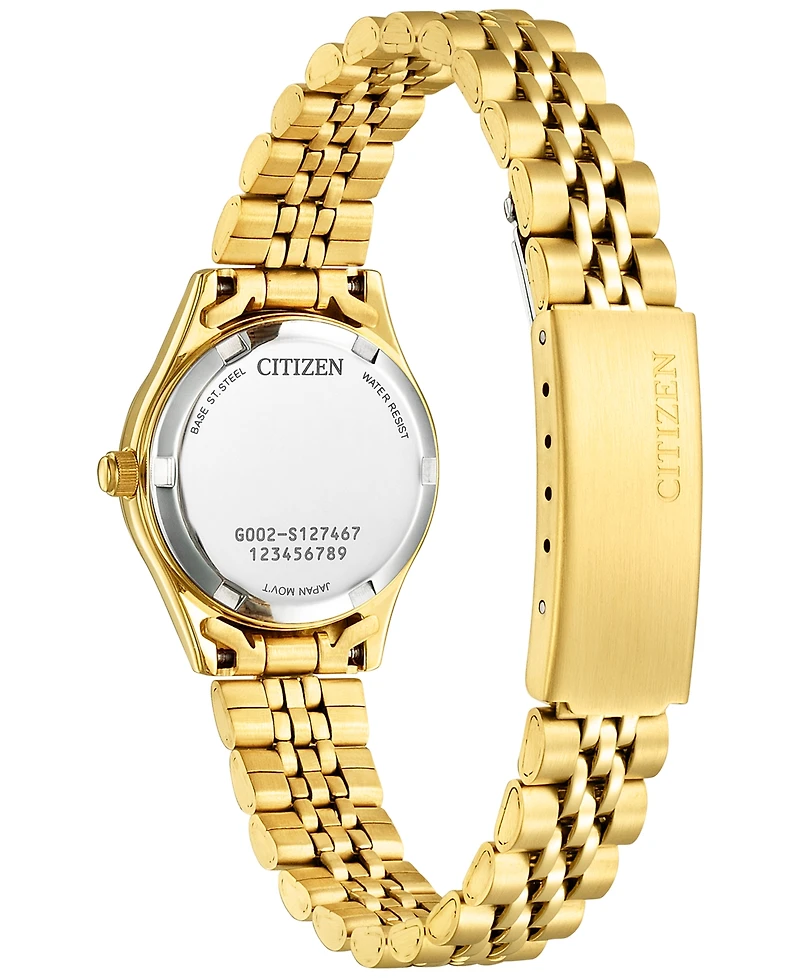 Citizen Women's Embellished Gold-Tone Stainless Steel Bracelet Watch 26mm
