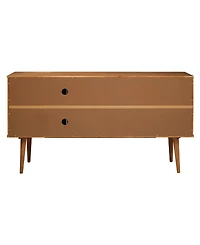 58" Solid Wood 2-Drawer Prism Sideboard