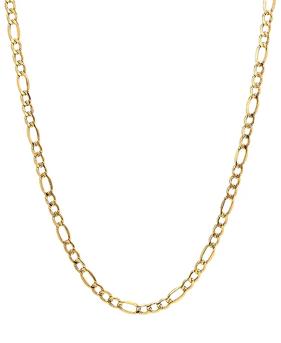 Lightweight 20" Figaro Link (5-3/4mm) Chain Necklace in 14k Gold