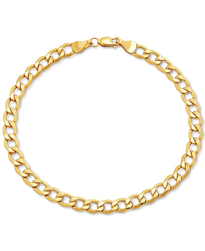 Italian Gold Cuban Link Chain Bracelet (5mm) in 10k Gold