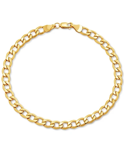 Italian Gold Cuban Link Chain Bracelet (5mm) in 10k Gold