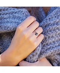 Black Diamond Oval Solitaire Engagement Ring (1 ct. t.w.) 14k White or Yellow Gold