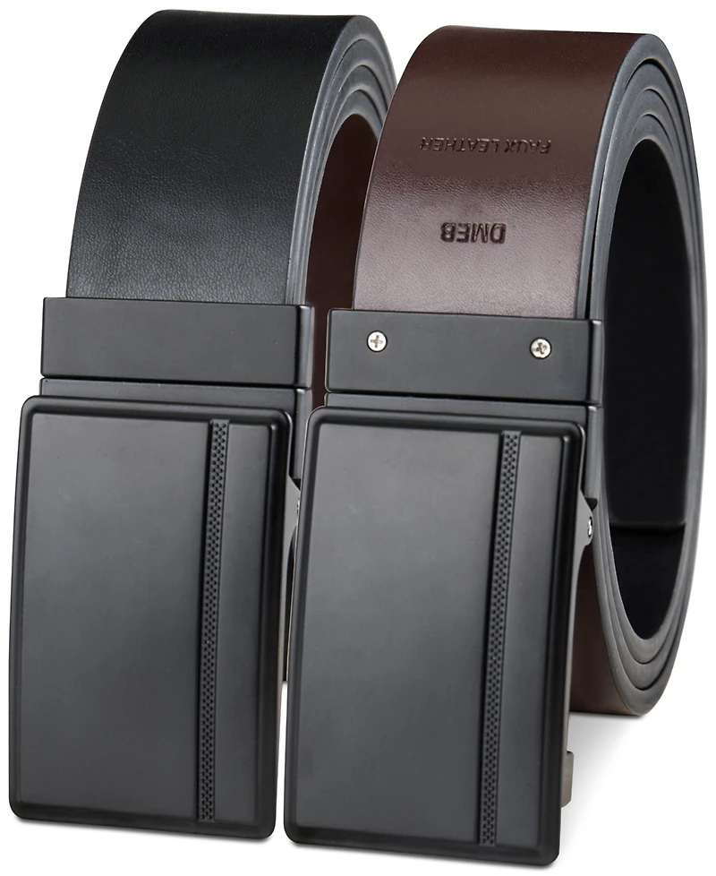 Alfani Men's Reversible Compression Buckle Belt, Created for Macy's