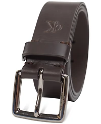 Calvin Klein Jeans Men's Leather Belt with Keeper Ring