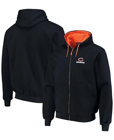 Men's Dunbrooke Navy Chicago Bears Craftsman Thermal-Lined Full-Zip Hoodie