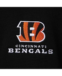 Men's Black Cincinnati Bengals Maverick Thermal Henley Long Sleeve T-shirt