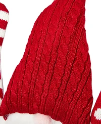 Glitzhome 3D Heavy Cotton Knitted Gnome Pillow
