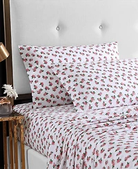Closeout! Betsey Johnson Printed Cotton Percale 4-Pc. Sheet Set, Queen