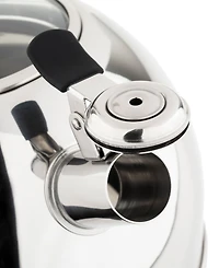 Viking Stainless Steel 2.6-Quart Black Tea Kettle with Copper Handle