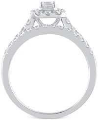 Diamond Emerald-Cut Bridal Set (1 ct. t.w.) in 14k White or Yellow Gold