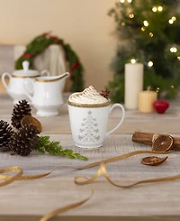 Charlotta Holiday Tree Mugs, Set of 4