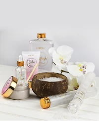 Lovery Milky Coconut Home Spa Body Care Gift Set, 10 Piece