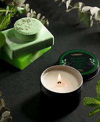 Lovery Eucalyptus Spearmint Home Spa Body Care Gift Set, Natural Bath Gift Basket, 17 Piece