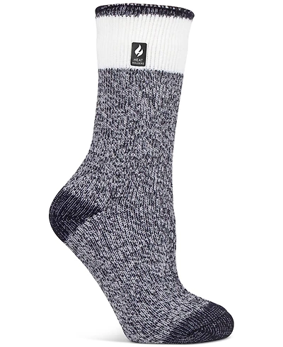 Heat Holders Women's Lite Willow Block Twist Crew Socks