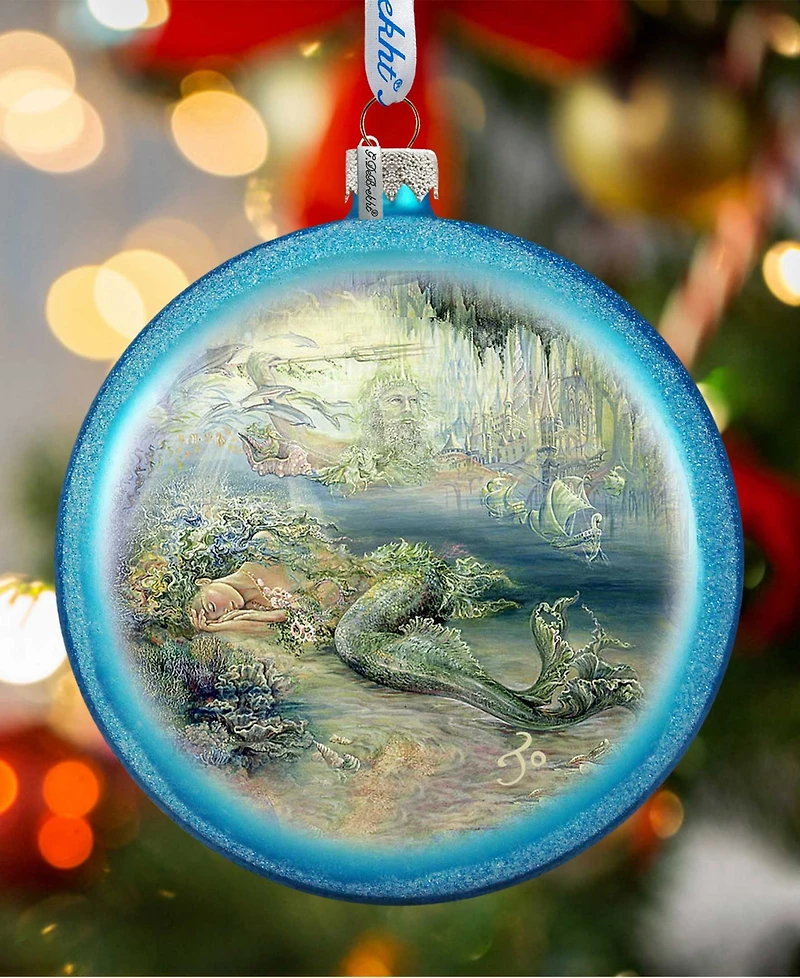 G.DeBrekht Mer Angel Glass Ornament Holiday Splendor
