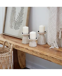 Natural Candle Holder, Set of 3