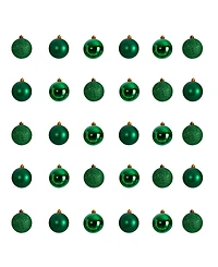 Holiday Christmas 30 Piece Shatterproof Ornament Set, 2.5"