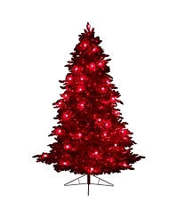 Flocked Fraser Fir Artificial Christmas Tree, 8'