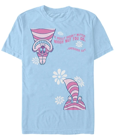 Men's Alice Wonderland Cheshire Split Short Sleeve T-shirt