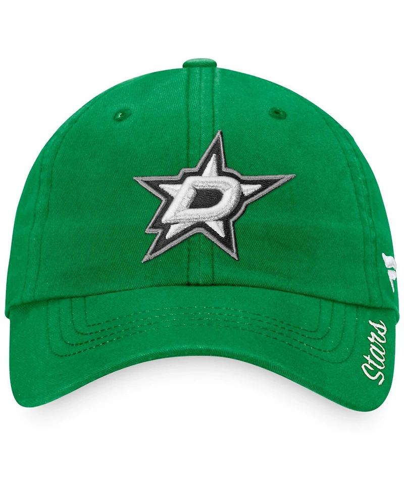 Women's Kelly Green Dallas Stars Primary Logo Adjustable Hat