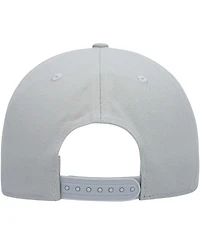 Men's Gray Seattle Kraken Wordmark Logo Snapback Hat