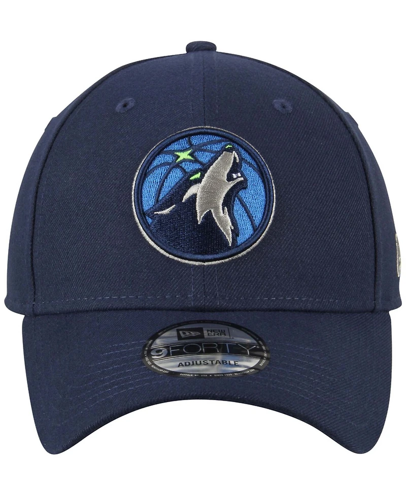 Men's Navy Minnesota Timberwolves Official Team Color The League 9Forty Adjustable Hat