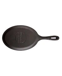Victoria Cast Iron Fajita Skillet. Black Serving Platter Seasoned