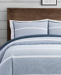 Brooklyn Loom Niari Yarn Dye Stripe 3 Piece Duvet Cover Set