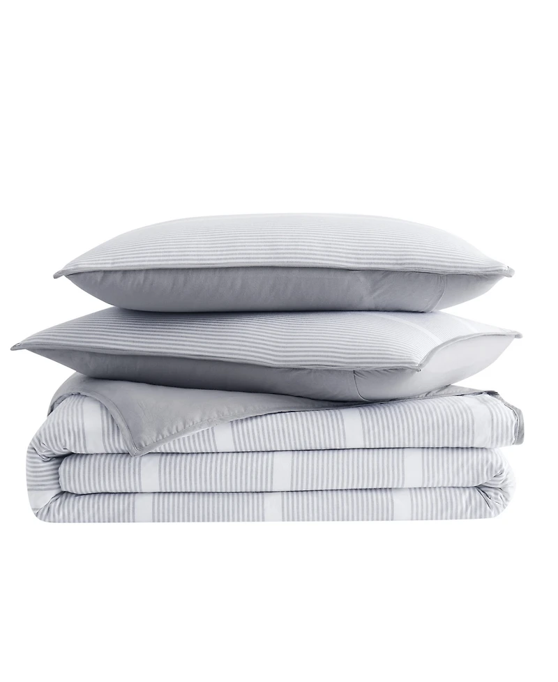 Brooklyn Loom Niari Yarn Dye Stripe 3 Piece Comforter Set