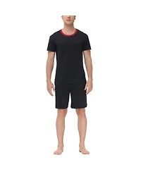 Ink+Ivy Men's Moisture-Wicking Crewneck T-Shirt & Shorts Pajama Set
