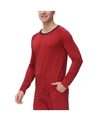 Ink+Ivy Men's Moisture-Wicking contrast Crewneck Lounge T-Shirt