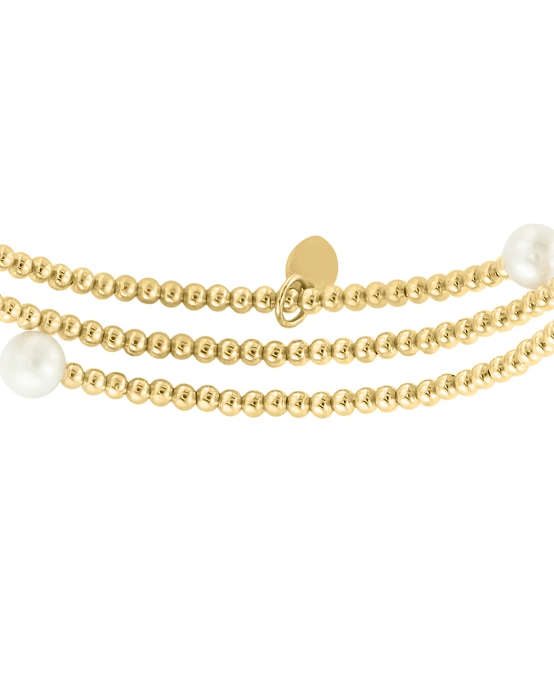 Effy Cultured Freshwater Pearl (4-1/2 - 6mm) Coil Bracelet in 14k Gold