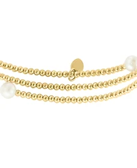 Effy Cultured Freshwater Pearl (4-1/2 - 6mm) Coil Bracelet in 14k Gold