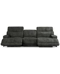 Sebaston -Pc. Fabric Sofa with 2 Power Motion Recliners