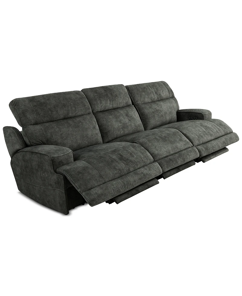 Sebaston -Pc. Fabric Sofa with Power Motion Recliners
