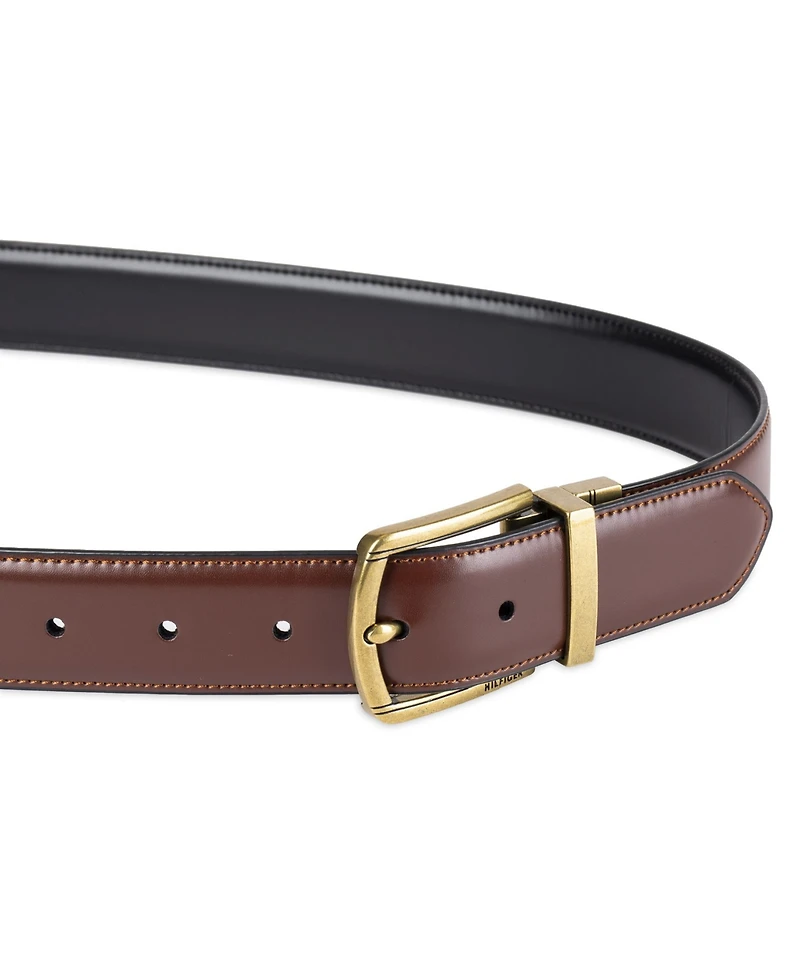 Tommy Hilfiger Men's Reversible Textured Belt, Created for Macy's