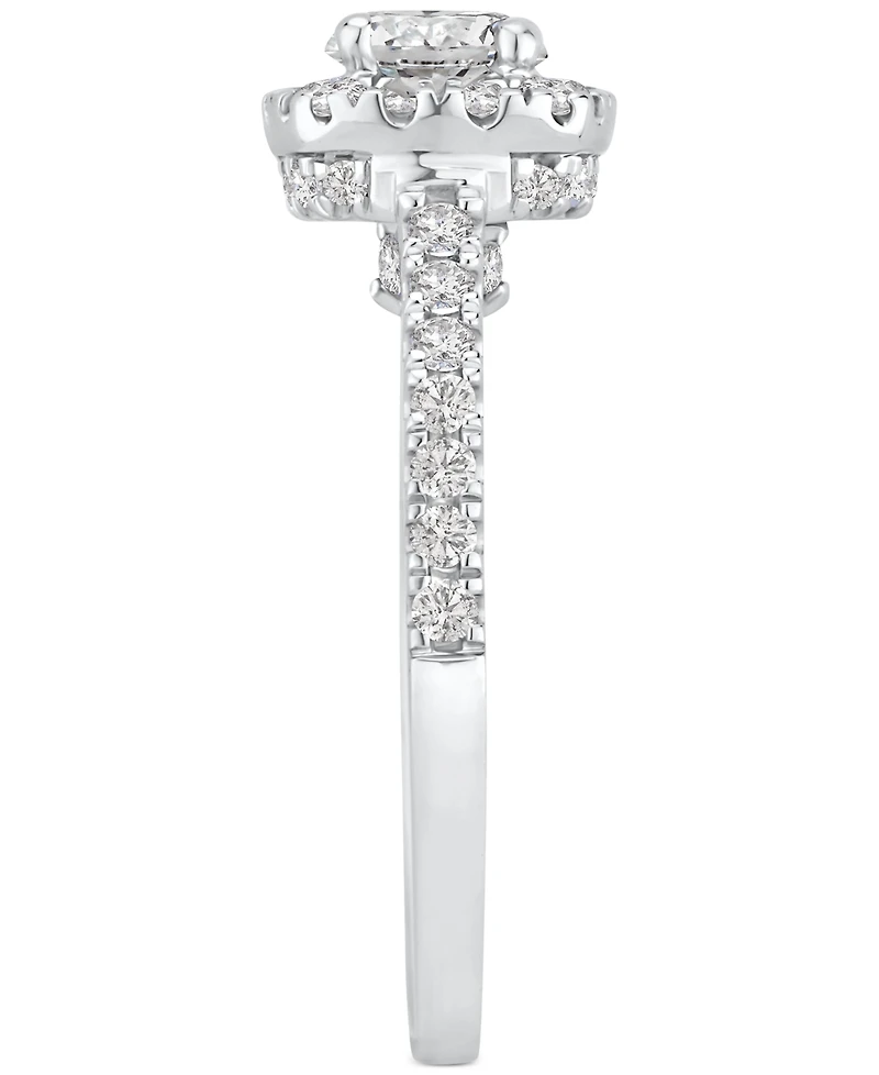 Diamond Halo Bridal Set (1-1/2 ct. t.w.) in 14k White Gold
