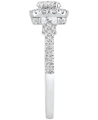 Diamond Halo Bridal Set (1-1/2 ct. t.w.) in 14k White Gold