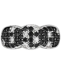 Le Vian Black Diamond (7/8 ct. t.w.) & Nude Diamond (1/5 ct. t.w.) Scattered-Look Cluster Ring in 14k White Gold