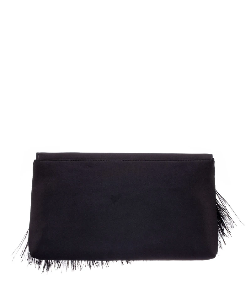 Women's Feather Flap Clutch