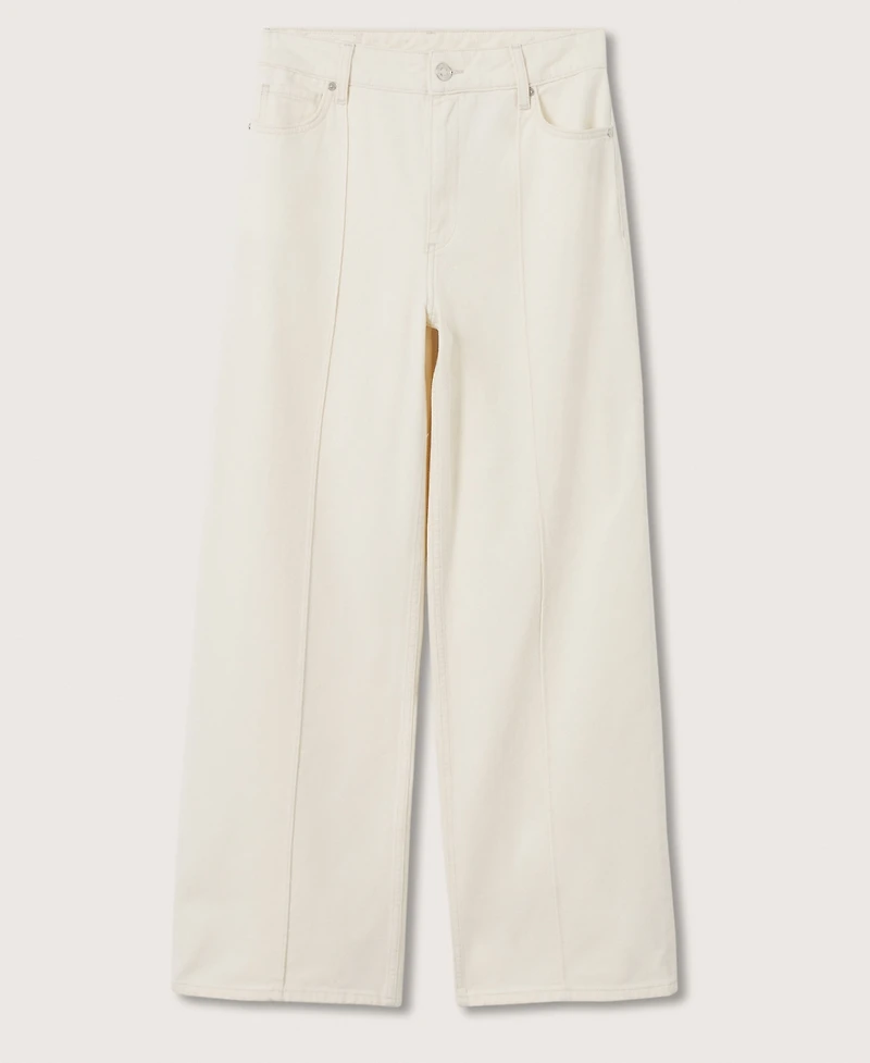 Mango Women's Culottes High Waist Jeans